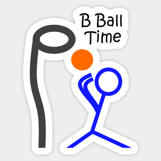 B Ball Time Sticker